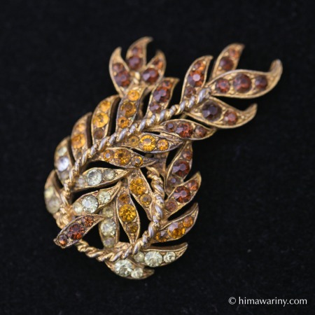 Florenza フロレンザ-秋の木漏れ日ヴィンテージ・ブローチ