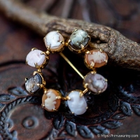 Bal-Ron-K12金-ヴィーナス・カメオ・サークル・ブローチ