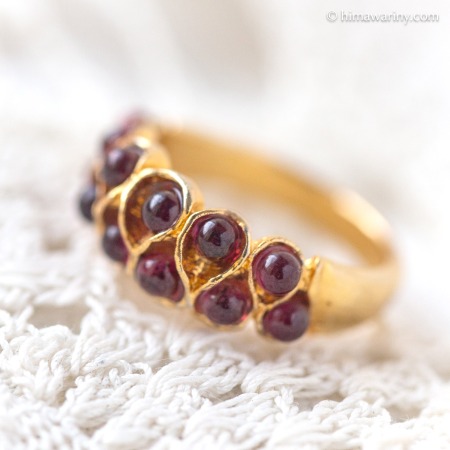 Swoboda スワボダ-天然石-アメジスト・キャンディ・リング【赤いハートのリングBOX入り★未使用】