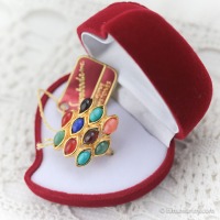 Swoboda スワボダ／スウォボダ マルチ天然石リング