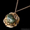 BSK-天然石-翡翠ヴィンテージ・ネックレス（ペンダントトップ）