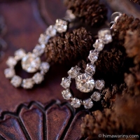 ラインストーン・ビンテージ・イヤリング